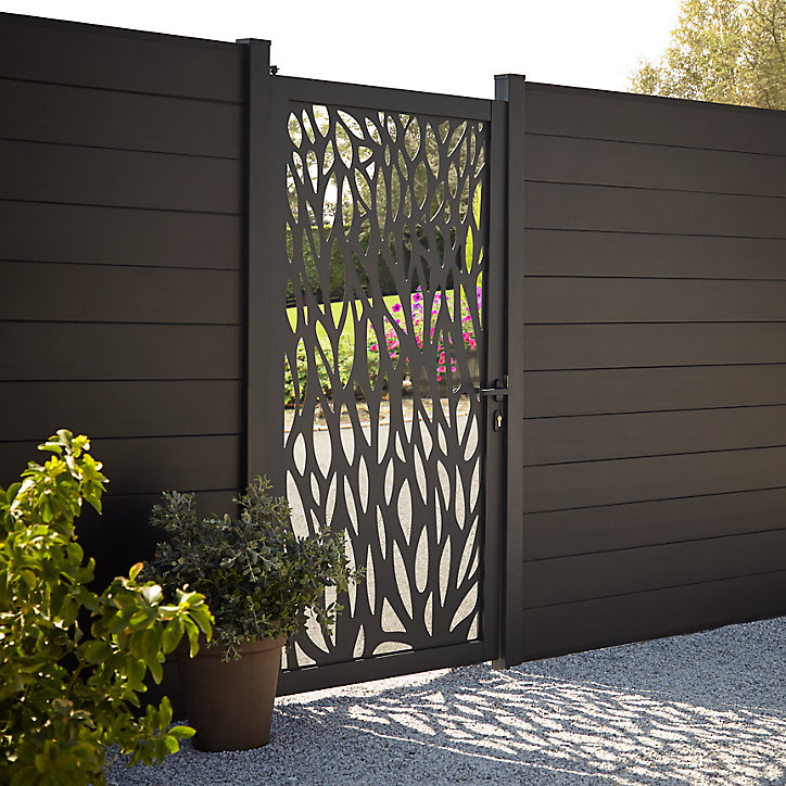 Profilé de finition aluminium Neva anthracite (lot de 2)