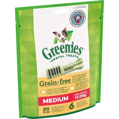 Greenies petiscos dentais para cães pequenos. Sabor natural.