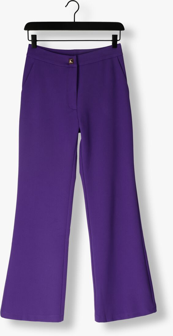 ACCESS paarse access pantalon flare pants with metallic stud d