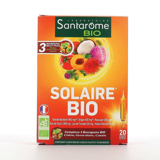 Santarome Solaire Bio : bronzage, préparation au soleil
