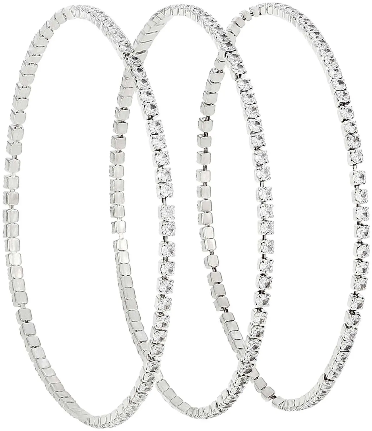 Armband-Set - Glossy Silver