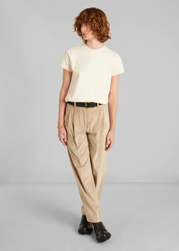 Pantalon à pinces en velours L'Exception Paris