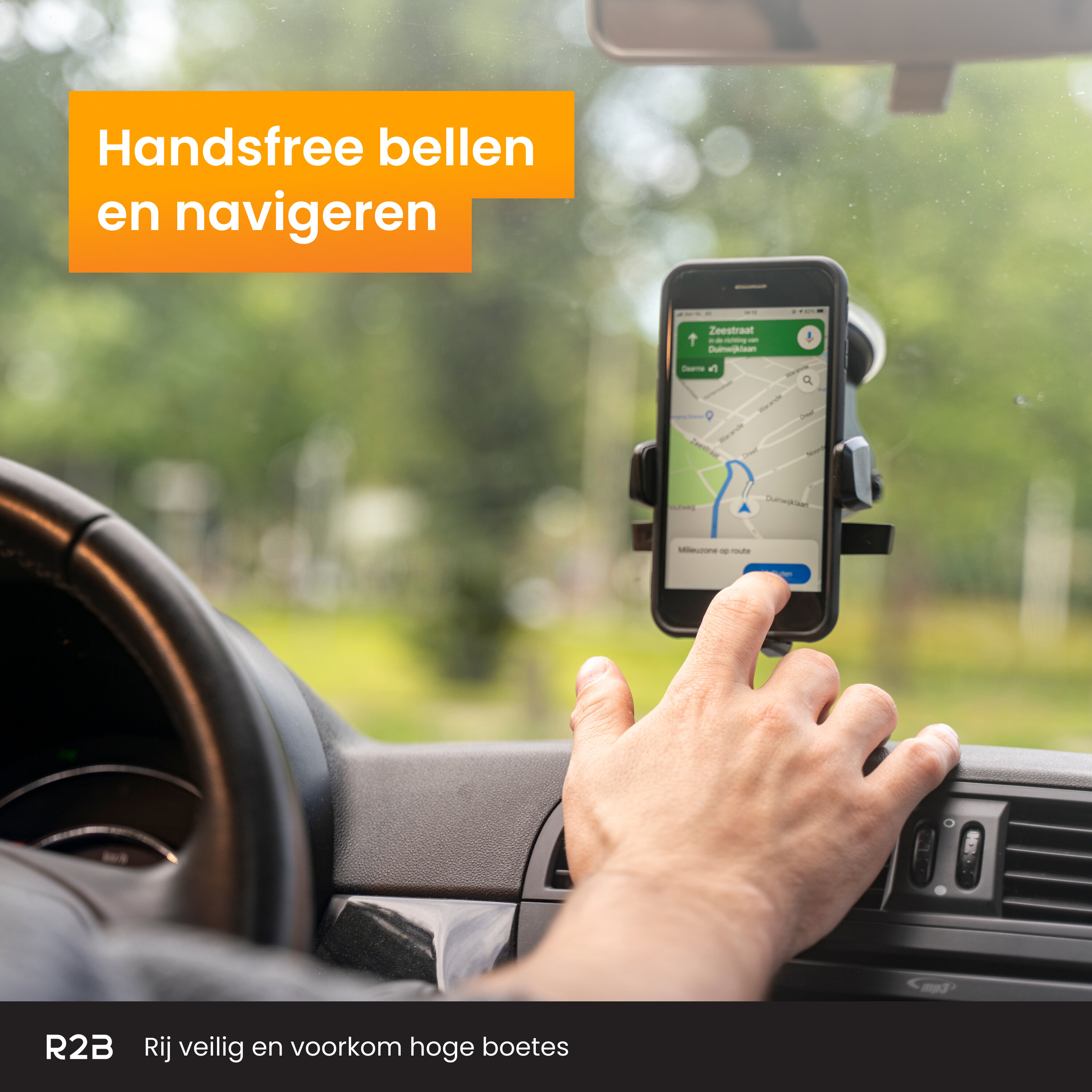 R2B Raam en Dashboard Auto telefoonhouder