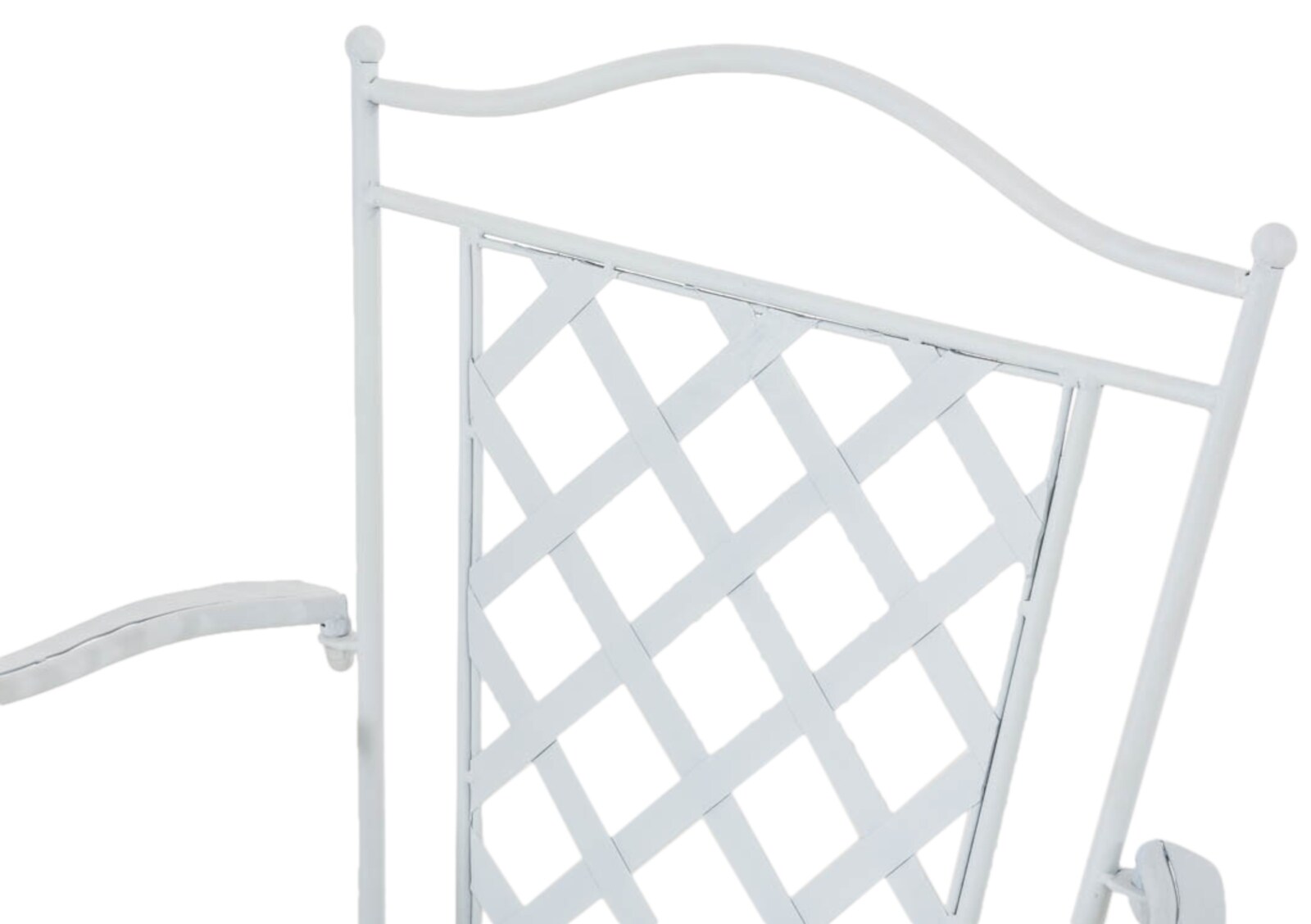 CLP 2er Set Eisenstühle Adara im Jugendstil I Outdoor-Stühle mit Armlehnen I Handgefertigte Gartenstühle aus Eisen
