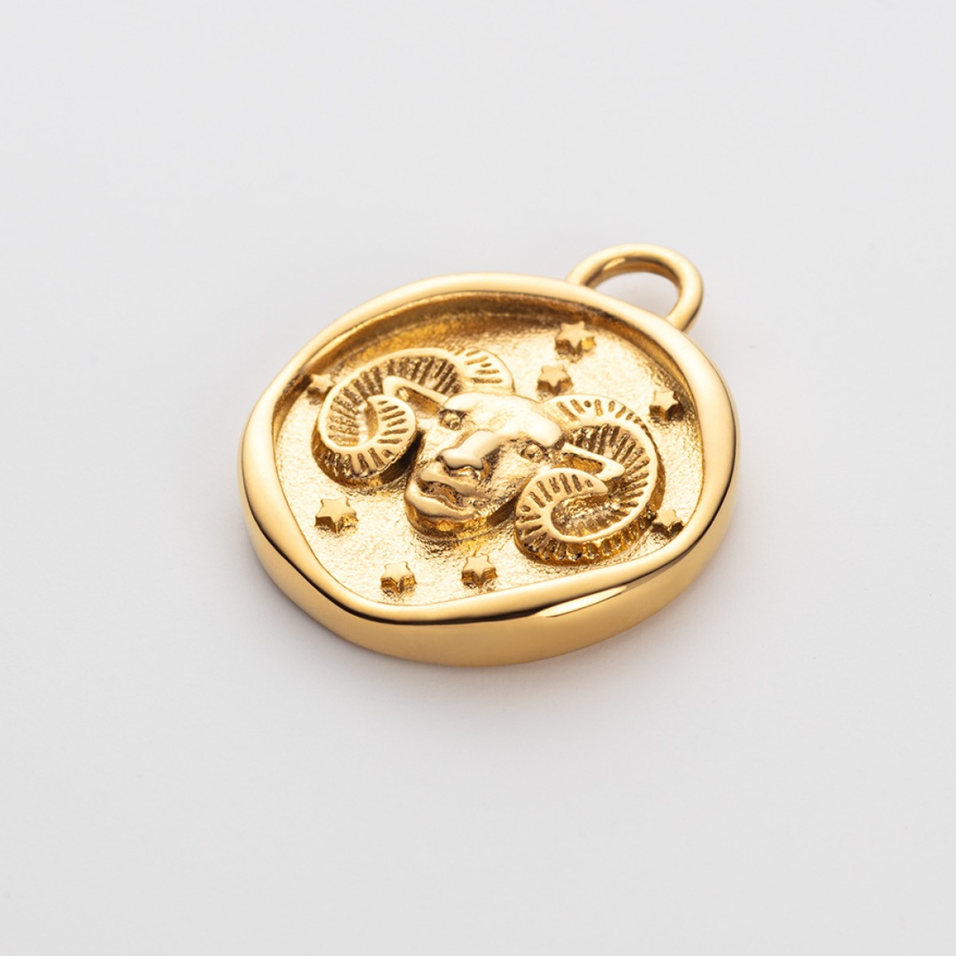 Paul Hewitt Aries Charm Goldig