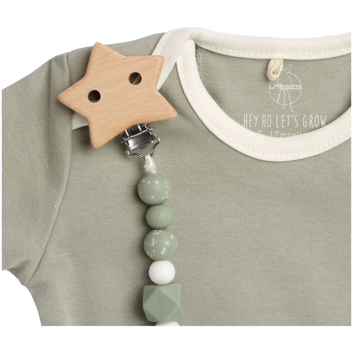 LässigLässig   Holz Nuggikette Little Universe Star olive