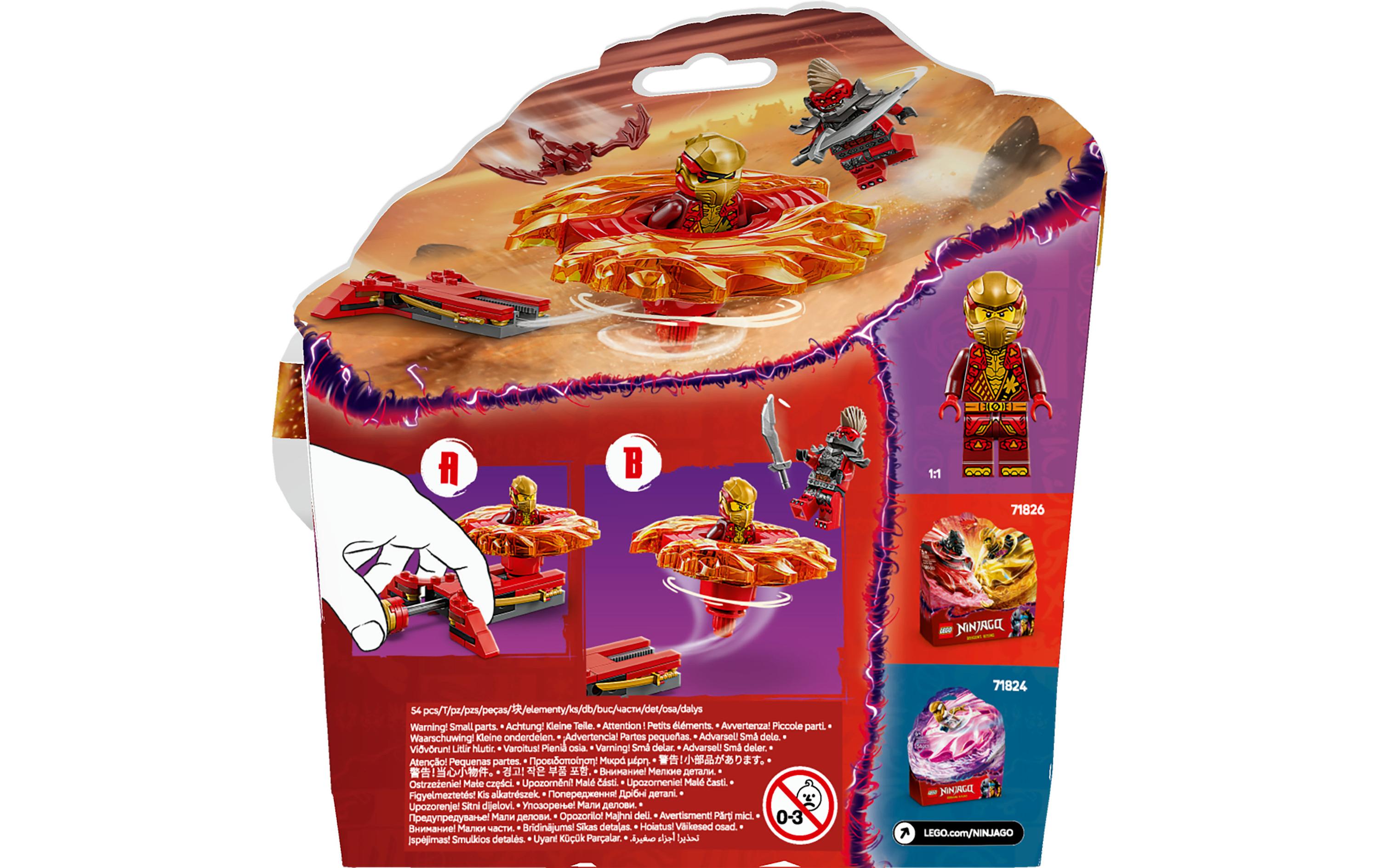Ninjago Kais Drachen-Spinjitzu-Spinner 71823Spielset mit Spinner und 2 Minifiguren
