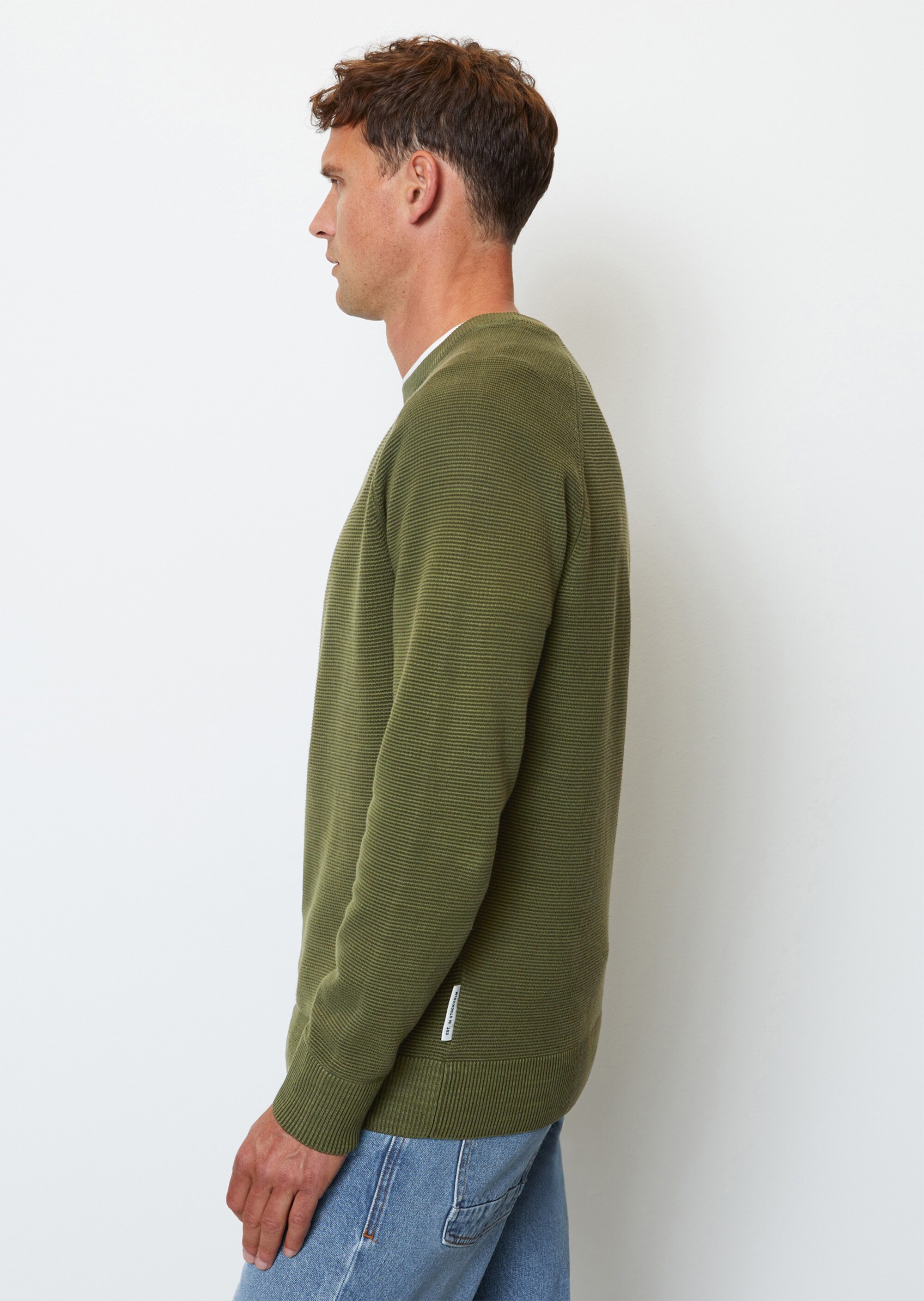 Pullover regular mit feiner Ottoman-Struktur