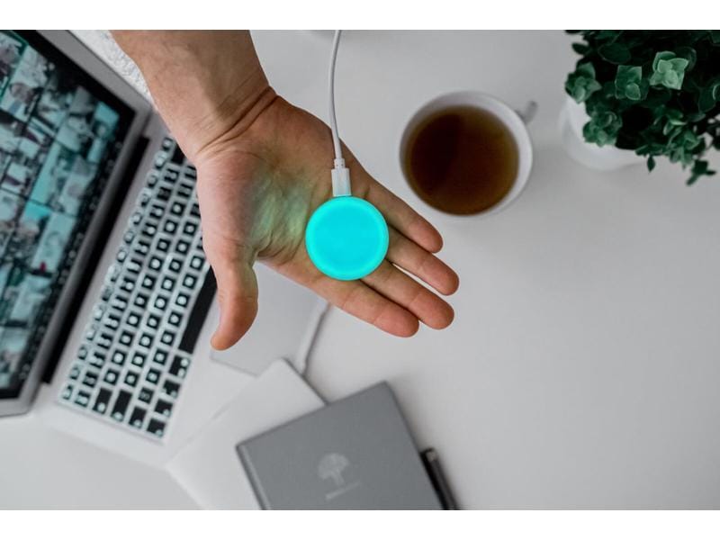 Luxafor Mute Button mit 0.5 m USB-A Kabel Luxafor Mute Button – USB-LED-Mikrofon-Stummschaltungstaste, die Ablenkungen eliminiert