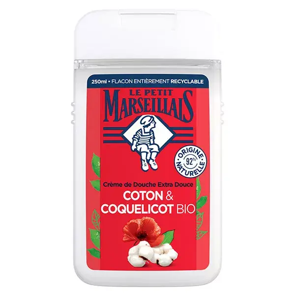 Le Petit Marseillais Creme de Banho Extra Suave Algodão Papoula 250ml