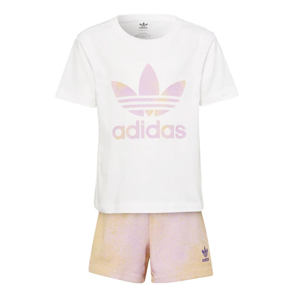 Adidas Ensemble Blanc Fille Adidas Graphique