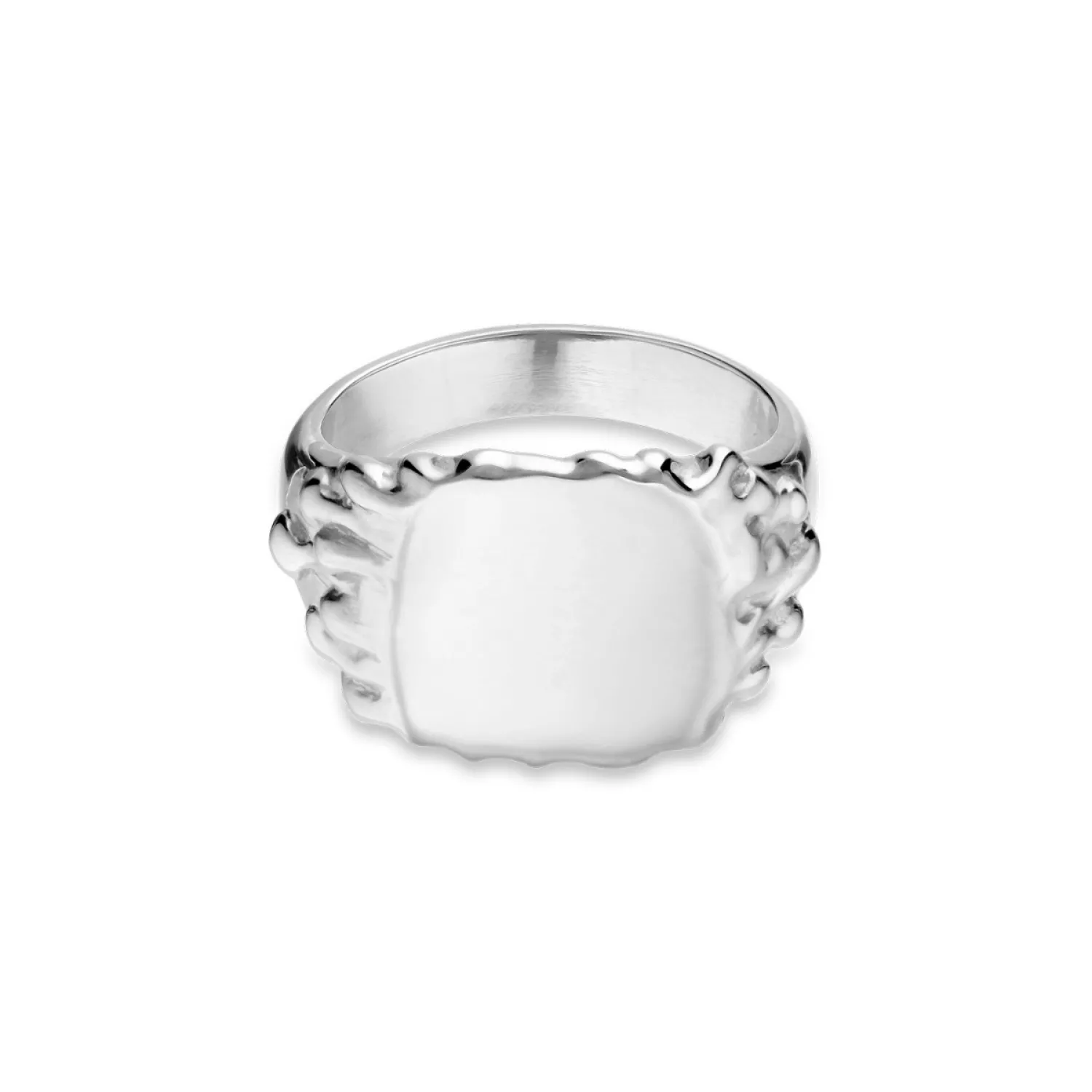 Jane Kønig Drippy Signet Ring Sølv DSR-AW22-S