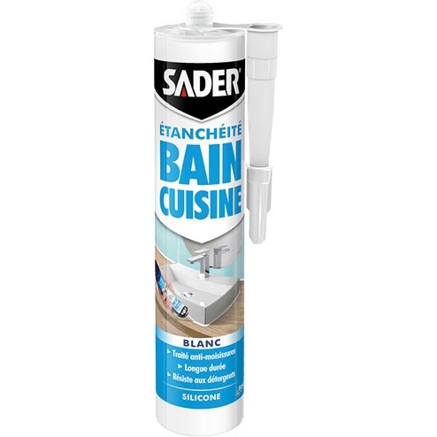 Sader mastic bain / cuisine 280 ml blanc