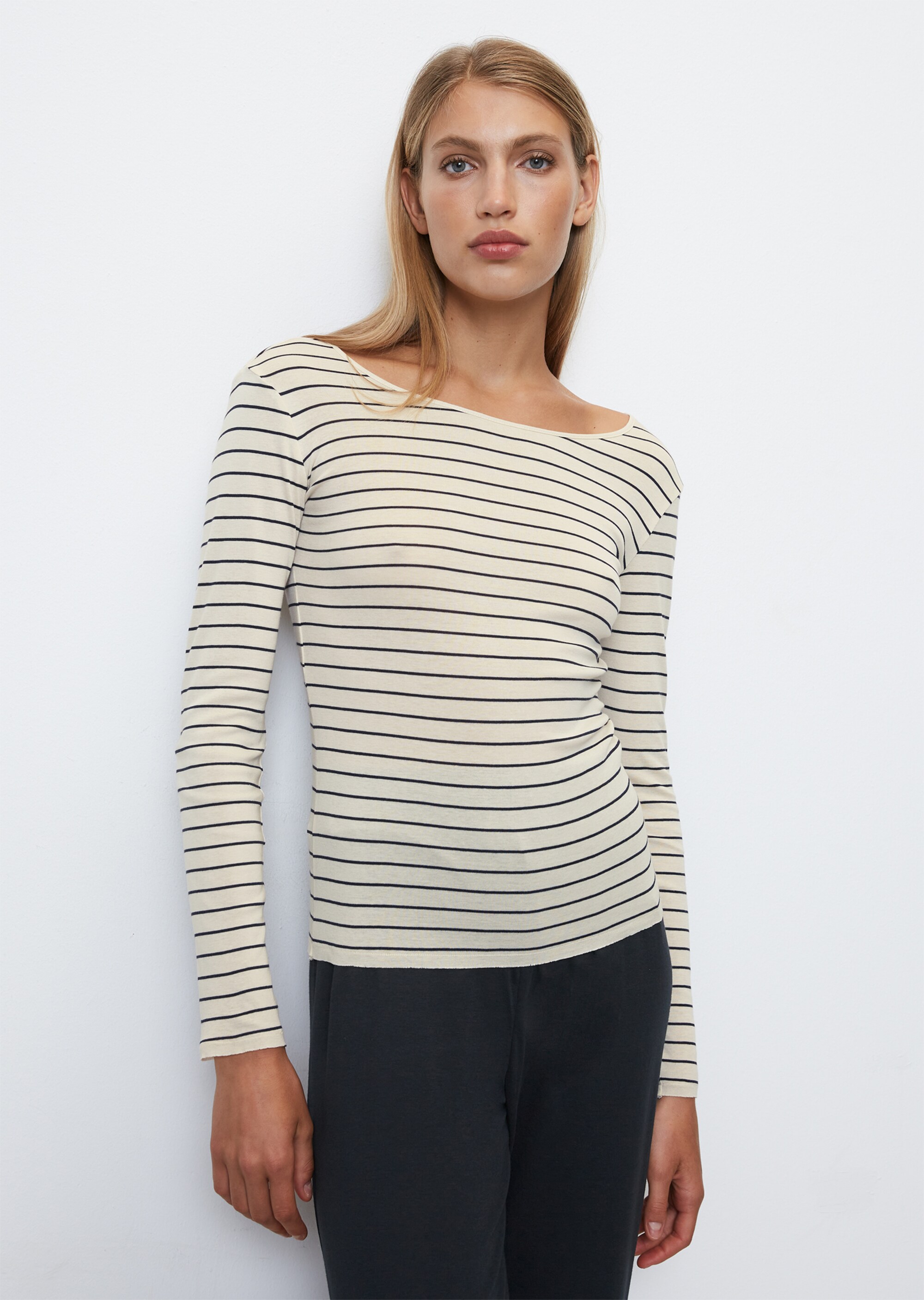 Lounge-Pyjama-Shirt aus softem Modal-Baumwolle-Mix
