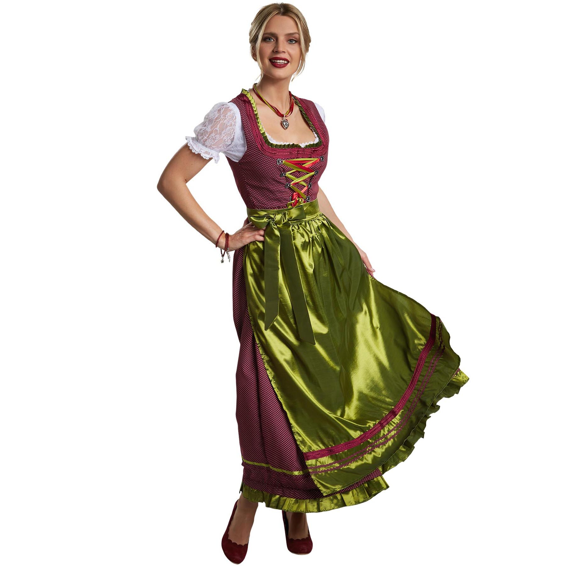 tectake® Frauenkostüm Maxi-Dirndl Ruhpolding Modell 2