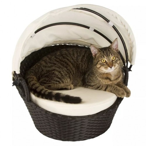 Espreguiçadeira para animais de estimação Kerbl Chillout, preta