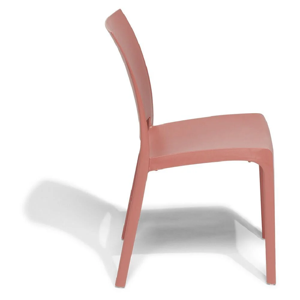 Chaise de jardin en plastique Volga terracotta