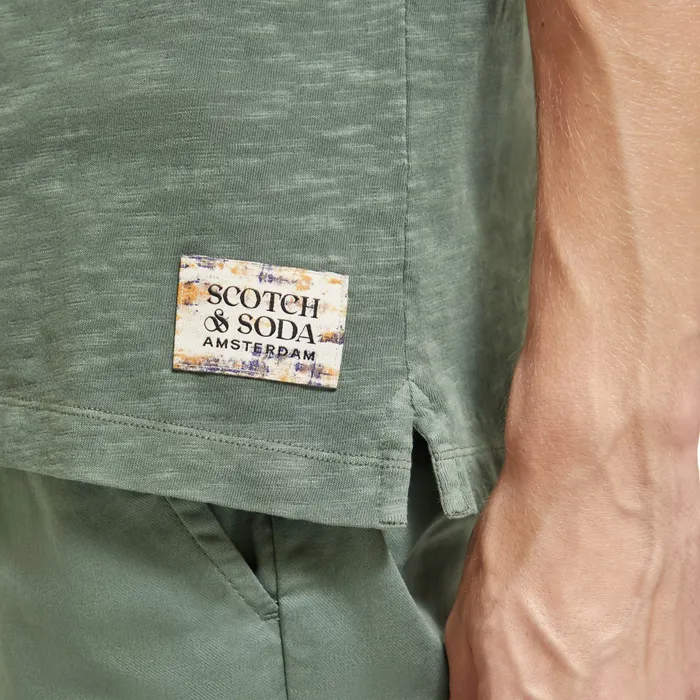 Scotch & Soda Garment Dyed Pique Polo Heren