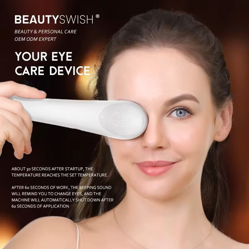 Thalia - USB oplaadbare verkoelende en verwarmende oogmassager
