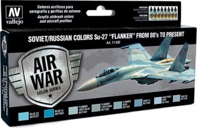 Vallejo - Model Air Maling Sæt - Soviet & Russian Su-27 - 8X17 ML