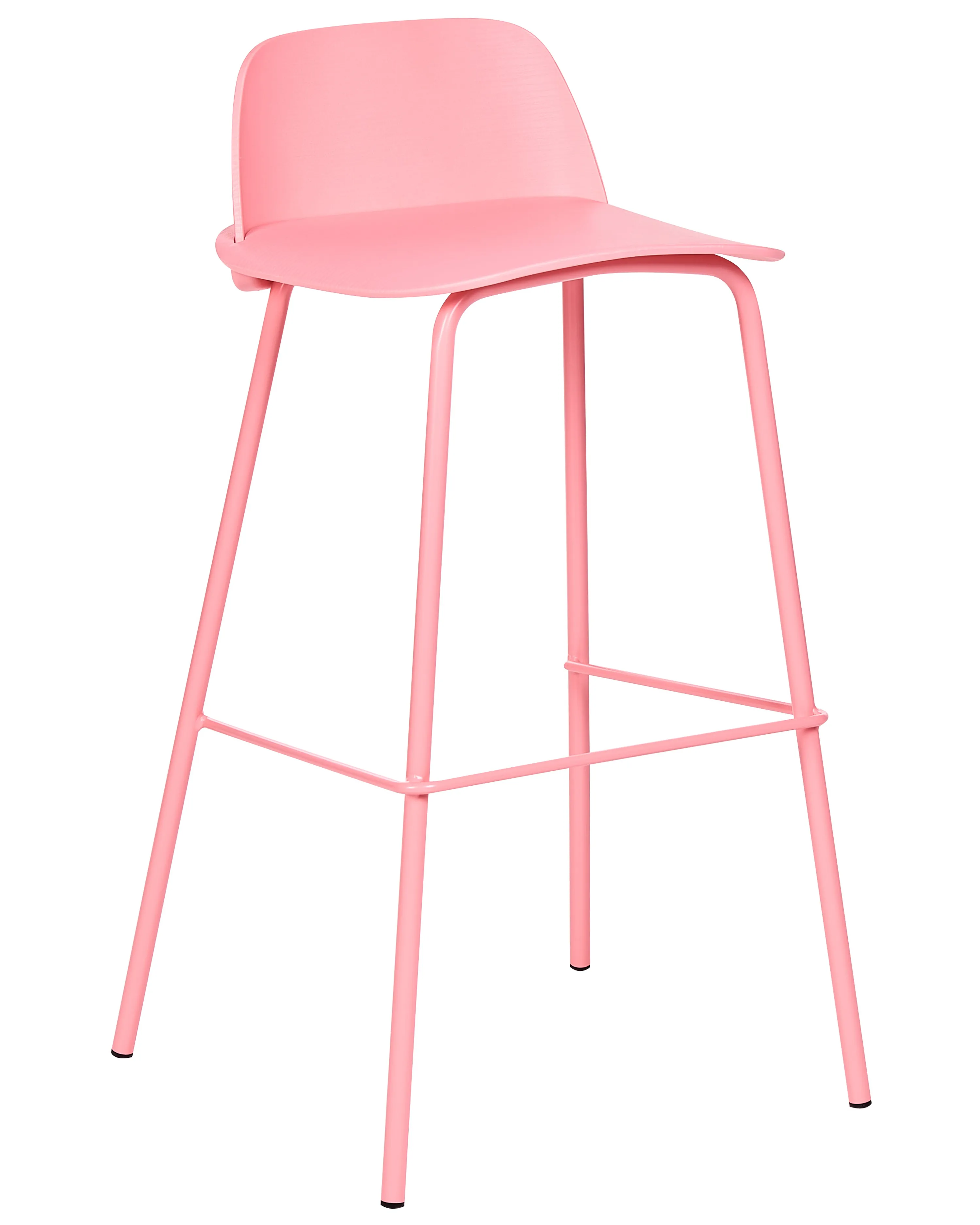 Set van 4 barstoelen MORA Pastelroze