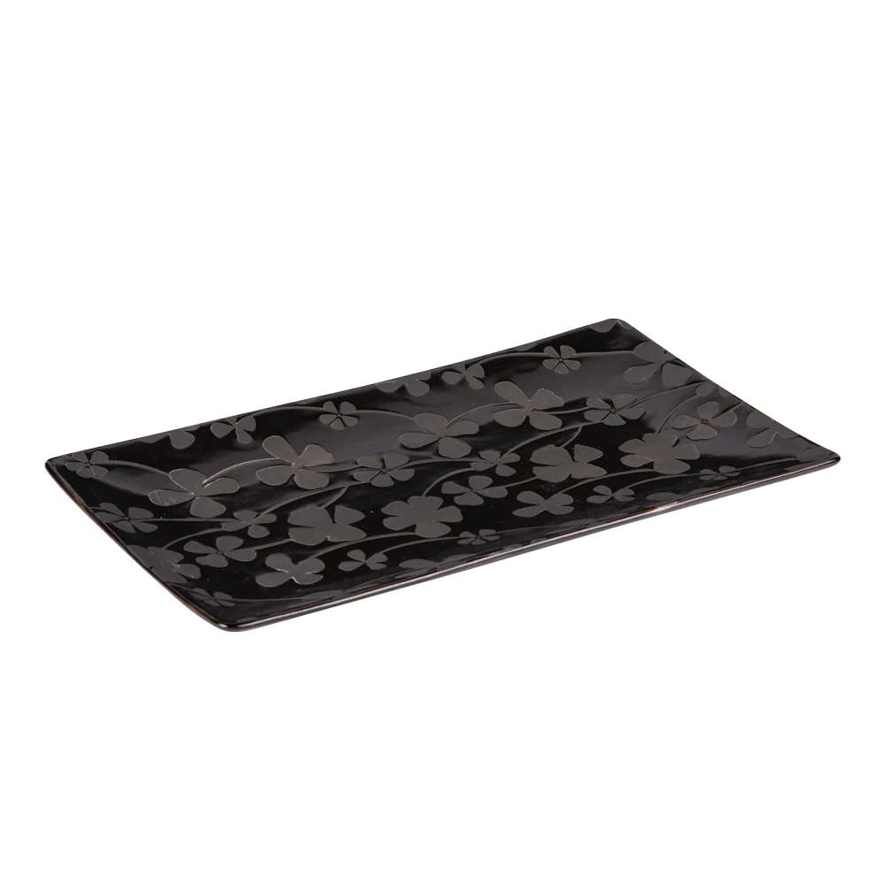 Plateau Lava 29x16 cm noir (lot de 2) Table passion
