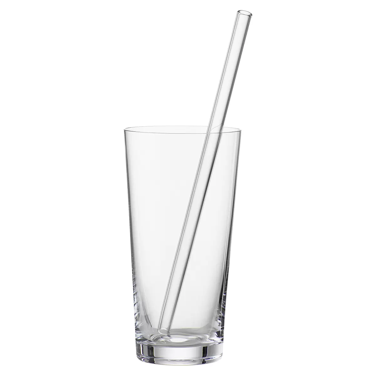 Trinkhalm Glas 6er Set Lang Transparent