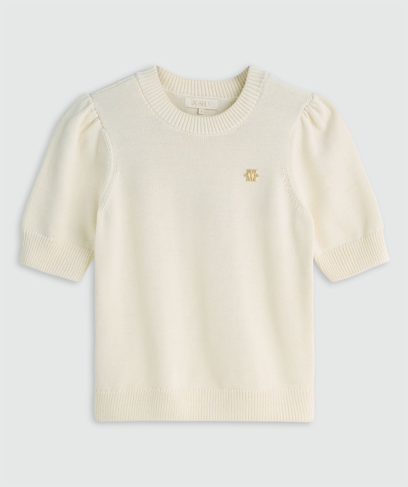JV-BRENT fitted sweater - cloud white