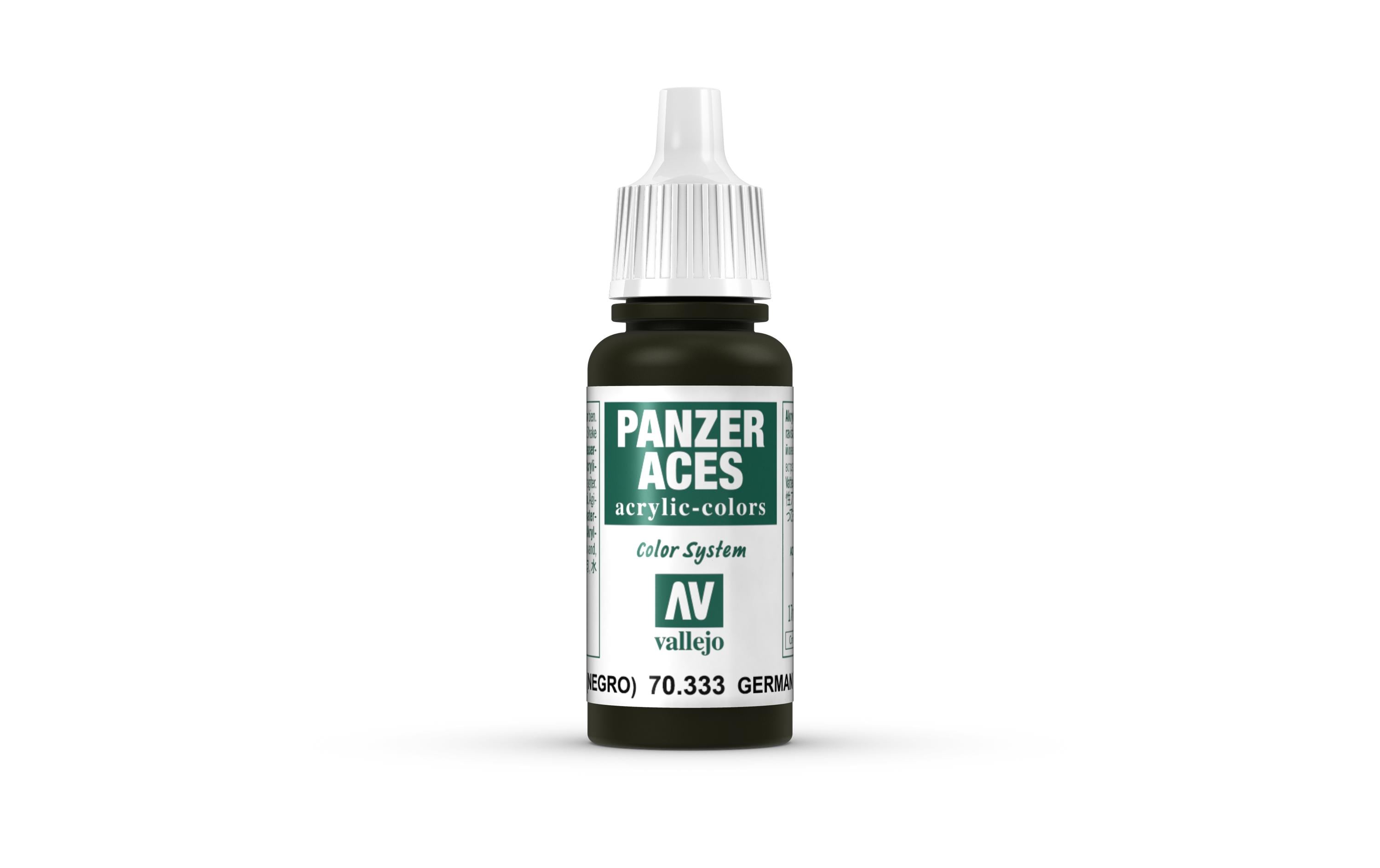 Acrylfarbe Panzer Aces German Tanker Black 17 mlAcryl Modellbaufarbe – Deutsche Panzerbesatzung