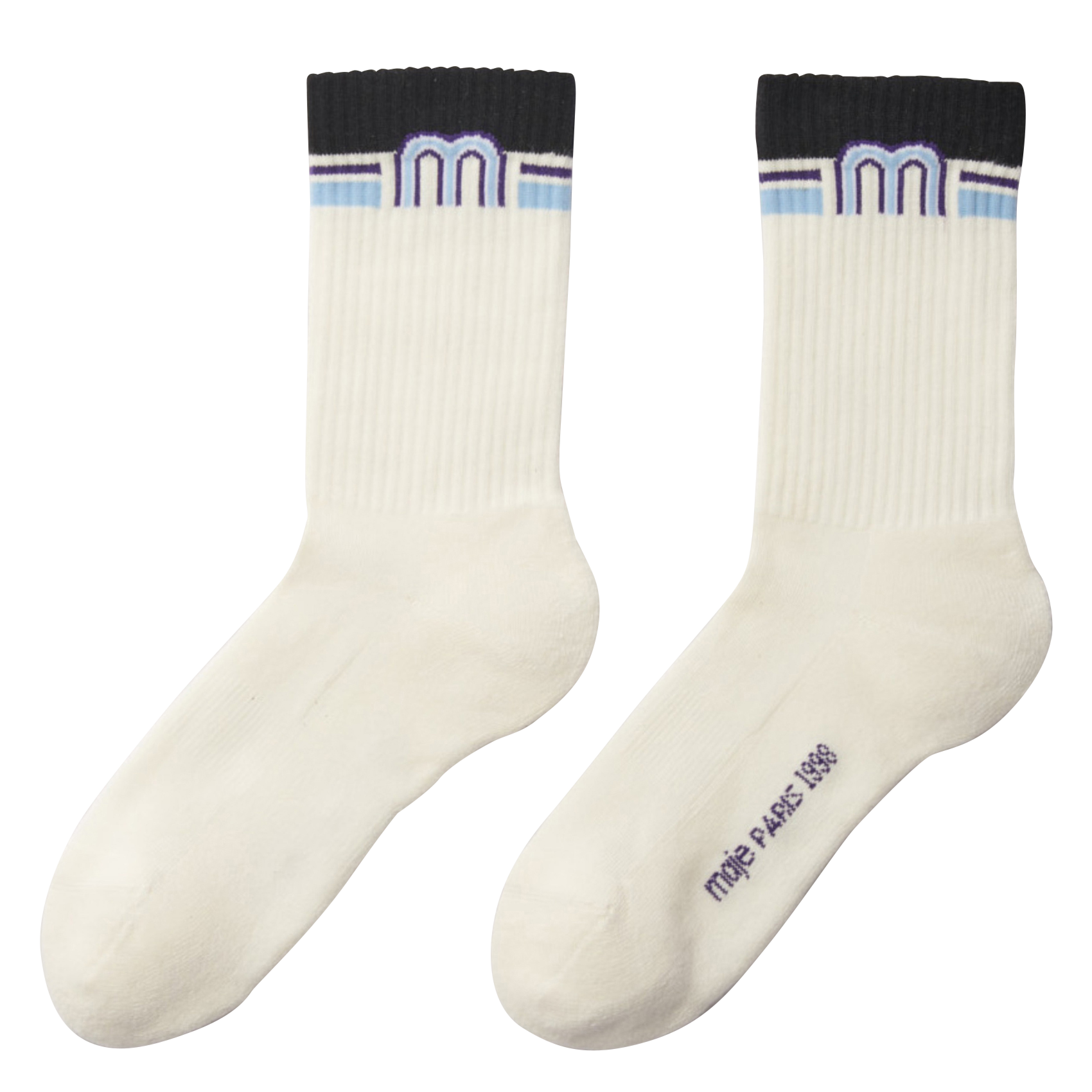 Chaussettes hautes en coton mélangé | Multicolore