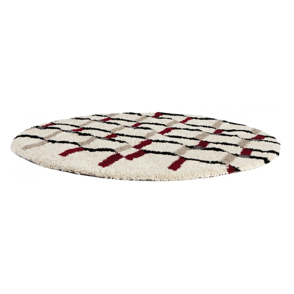 Tapis erika neige diameter 160 cm