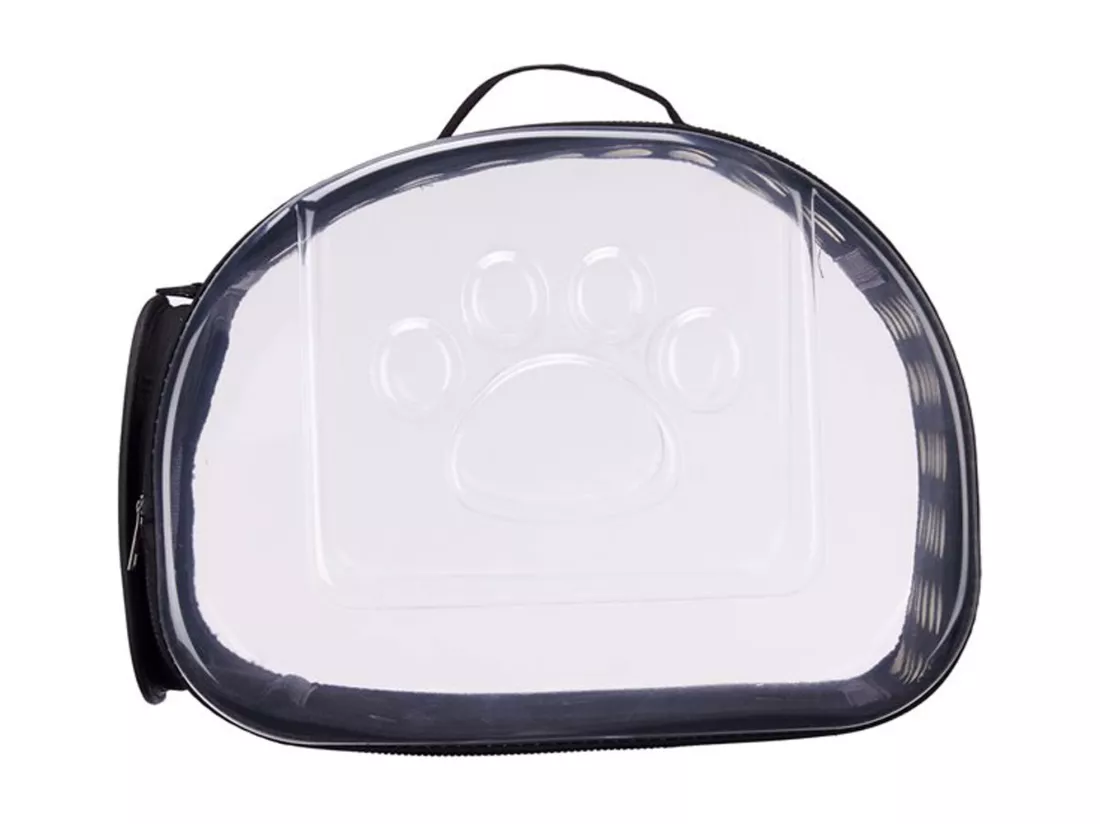 Caisse de transport pour animaux en polyester rose 43x4x33cm