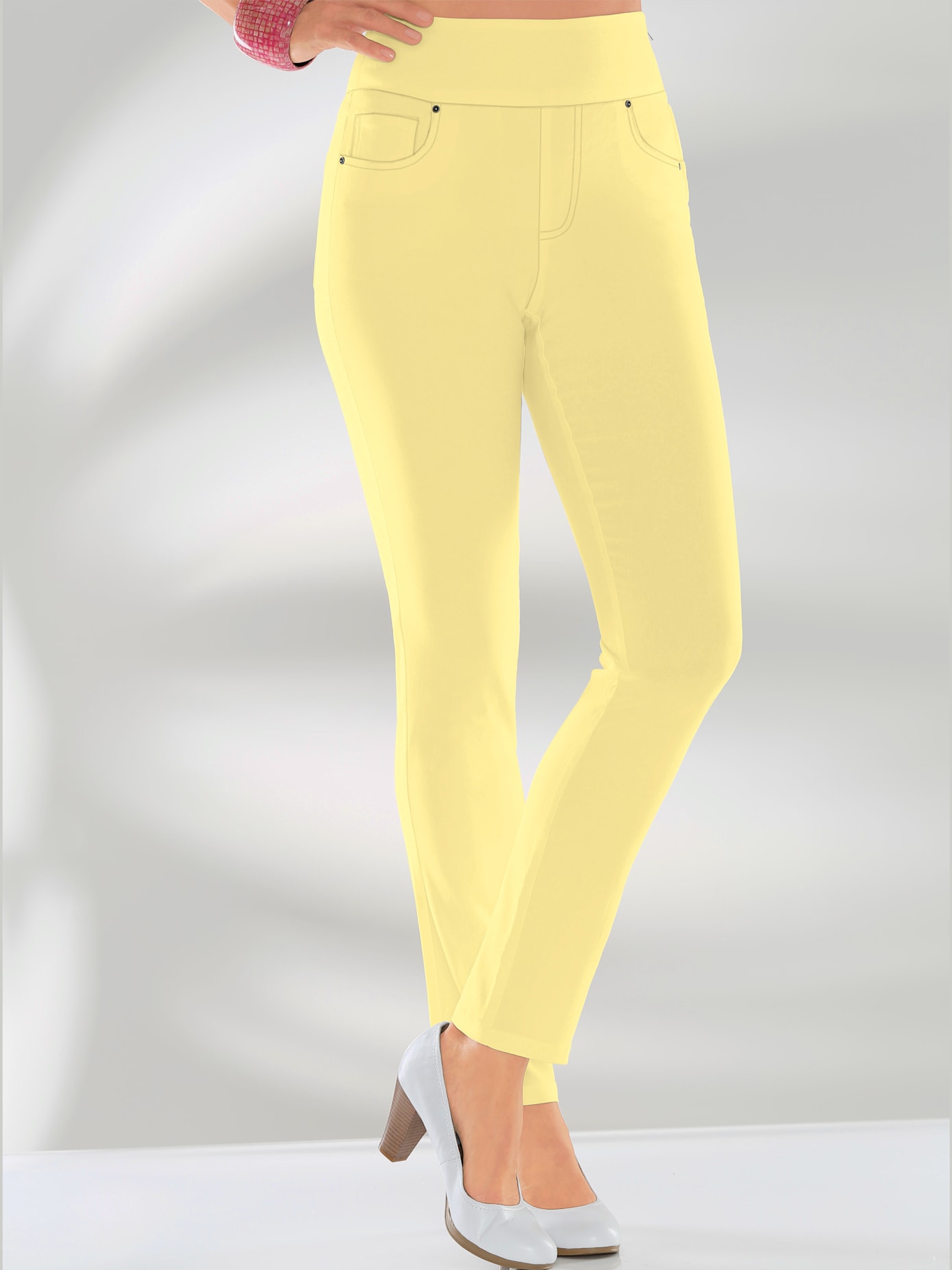 Pantalon ceinture haute affinante à glissière