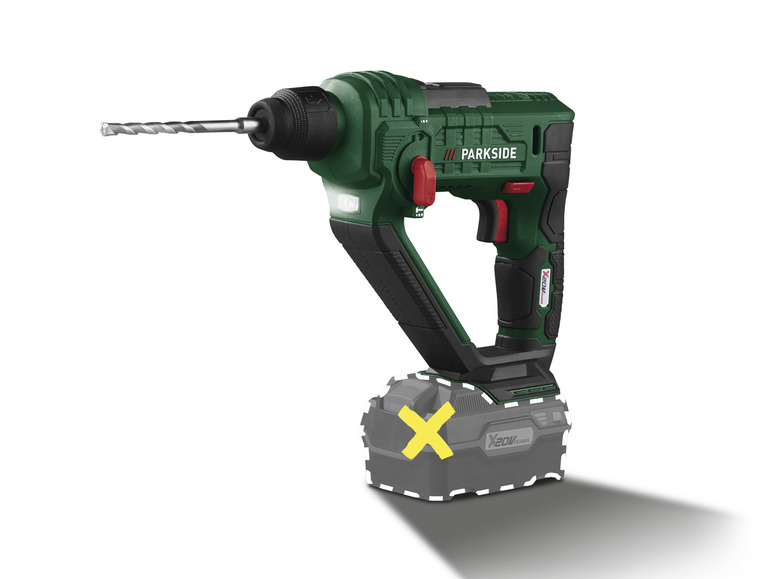 Accu-boorhamer 20 V zonder accu en lader