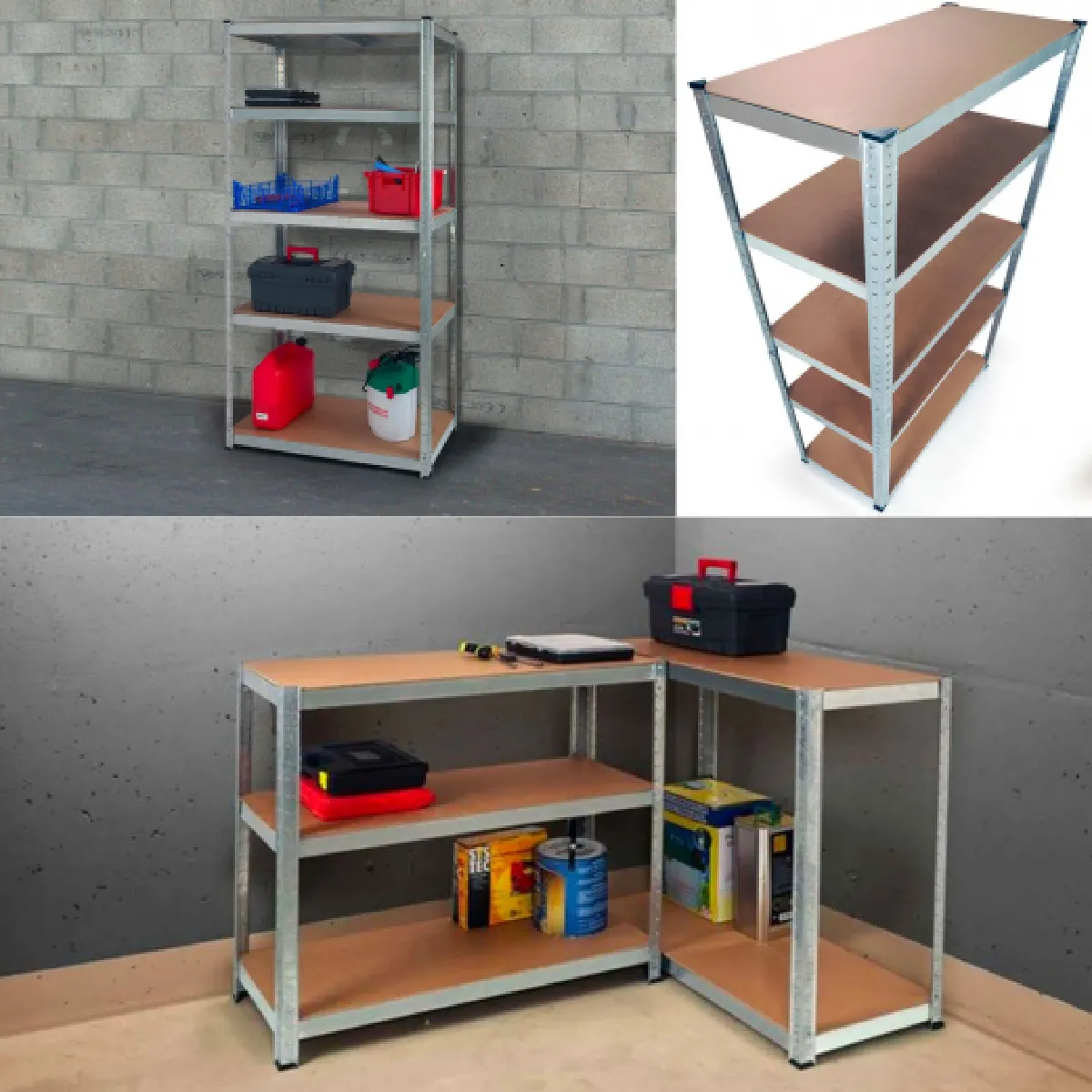 Idmarket market Etagère Modulable Métal 5 Plateaux