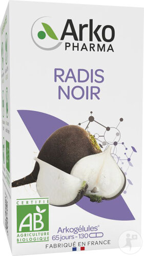Arkogélules Radis Noir Bio 130 Gélules