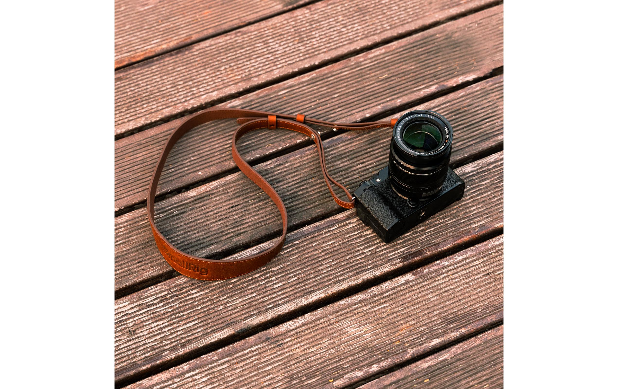 Leather Camera Shoulder Strap BraunKamera-Schultergurt