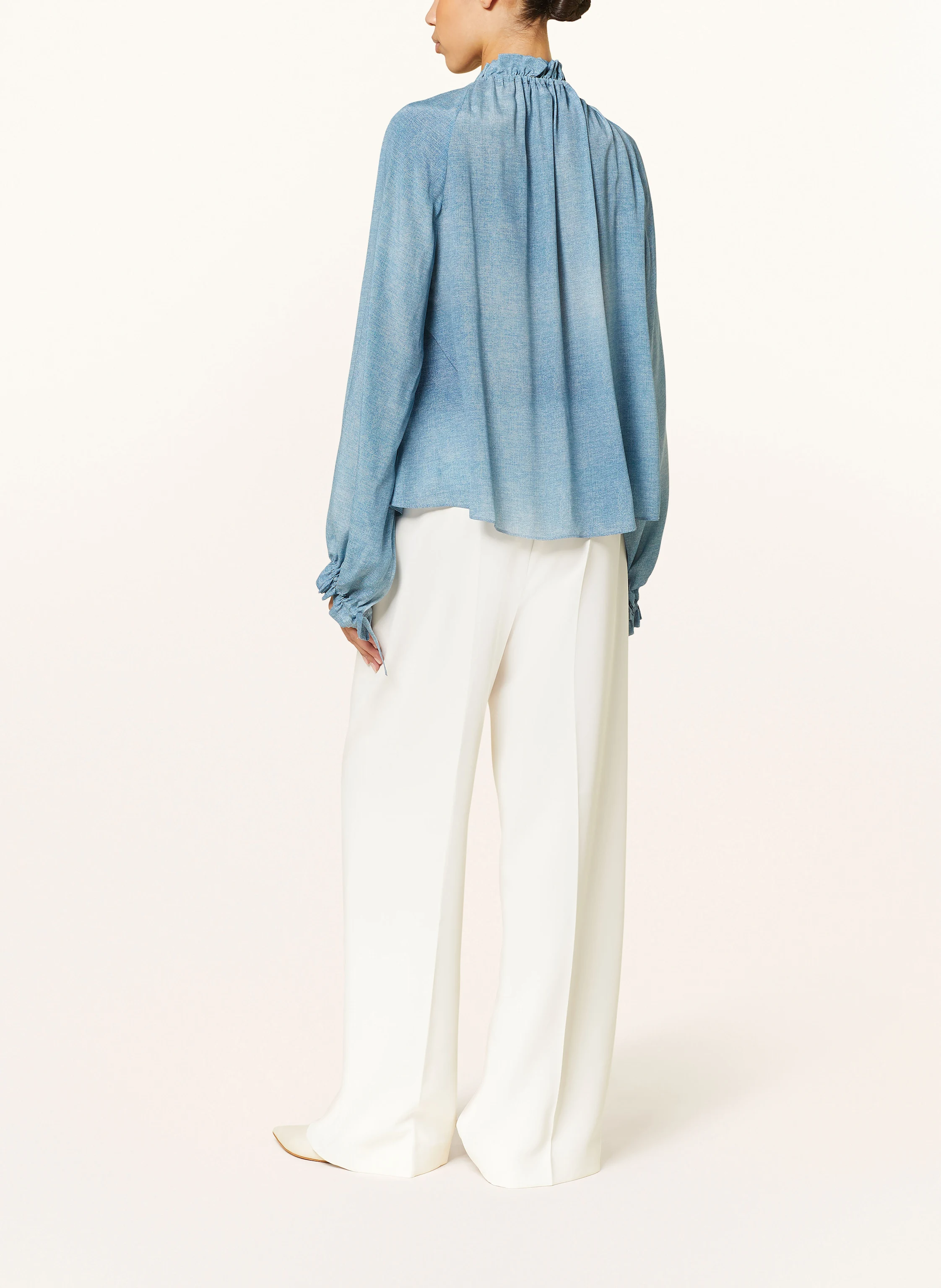 SLY 010 Schluppenbluse GLENN mit Seide