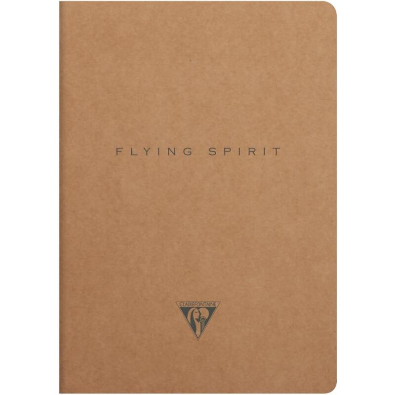Flying Spirit piqûre textile A5 96 pages ligné motifs assortis papier ivoire 90g - Kraft