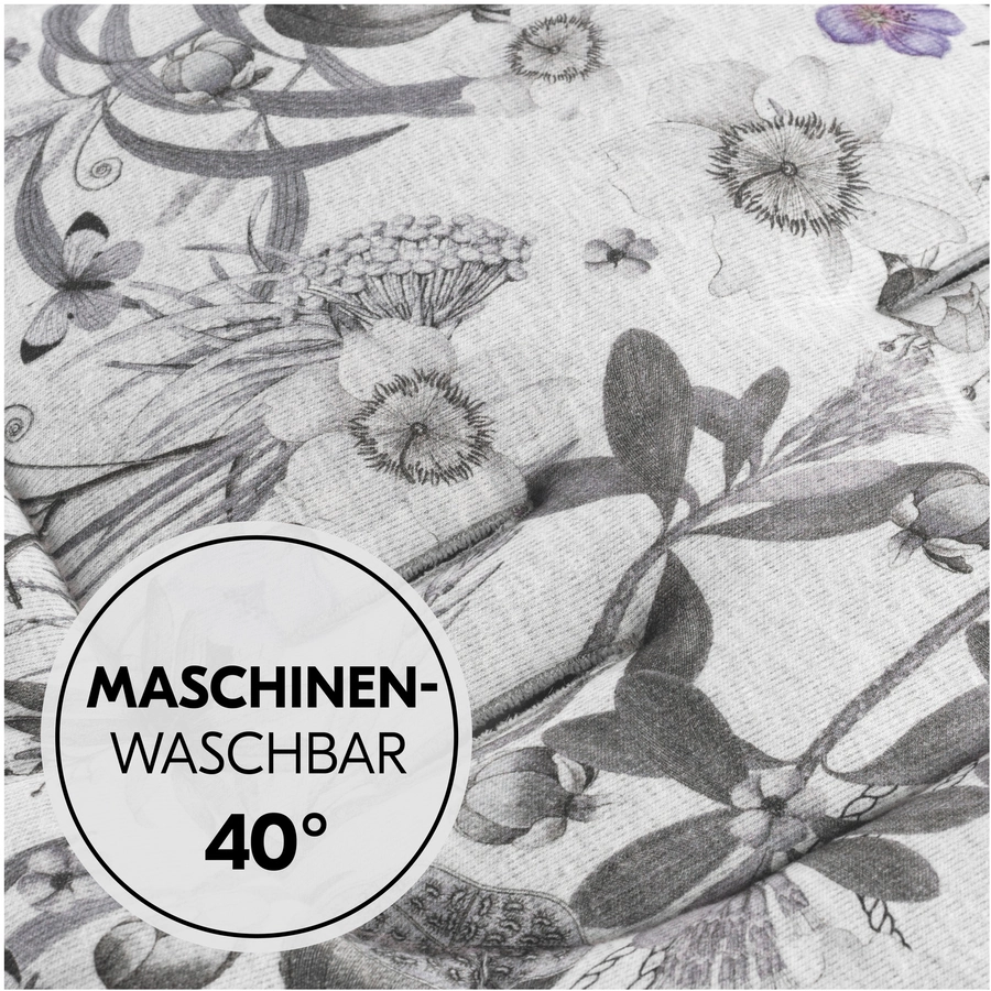 hauck Sitzauflage Seat Liner Floral Grey