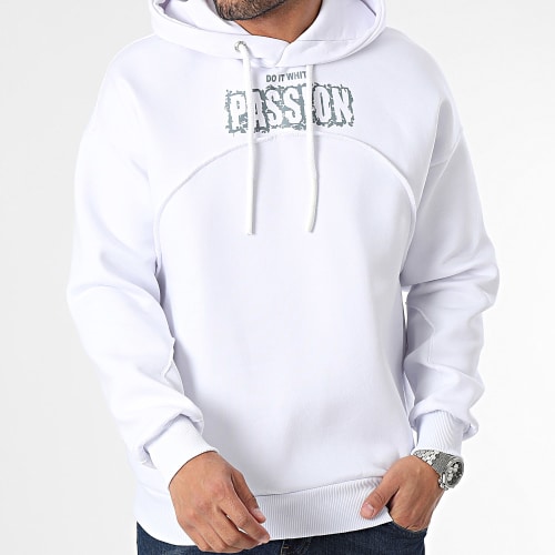 Sweat A Capuche Blanc