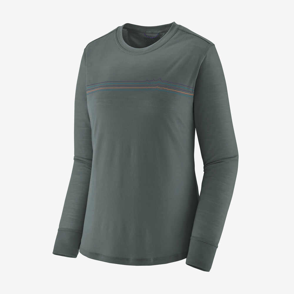 Damen-Langarmshirt von Capilene Cool Merino mit Grafikprint