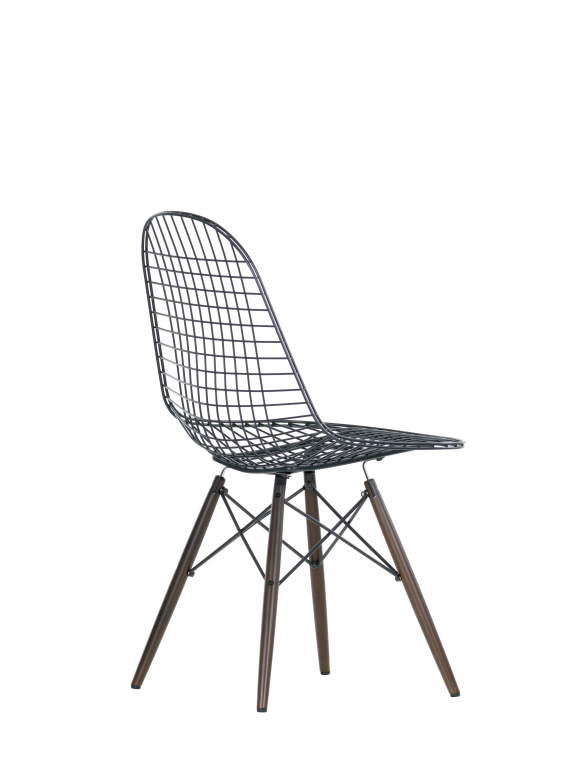 Vitra Eames Wire Chair DKW stoel esdoorn donker