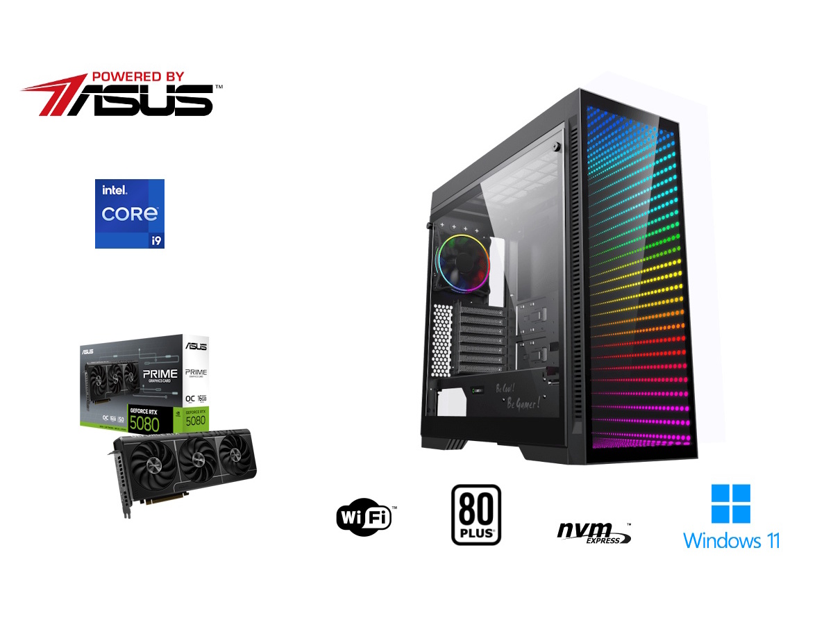 DESKTOP GAMING POWERED BY ASUS (I9-14900F RAM:64GB 2TB NVIDIA RTX 5080)