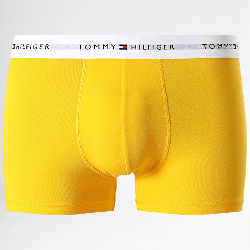 Lot De 3 Boxers Signature Cotton Essentials 2761 Bleu Marine Bleu Jaune