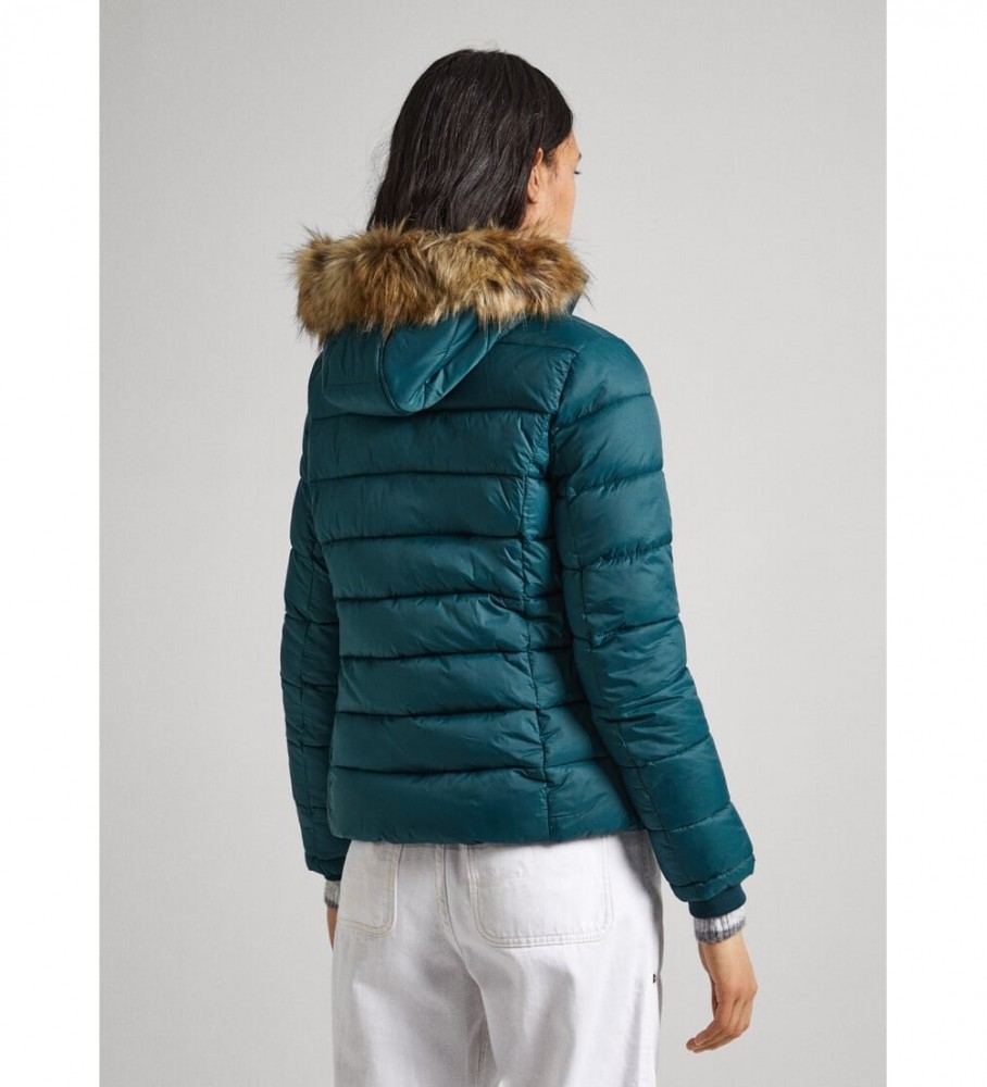 Jaqueta curta verde Pepe Jeans May