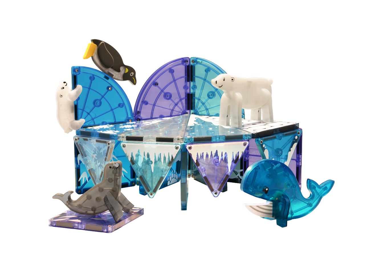 Magna-Tiles - Arktiske Dyr 25 dele