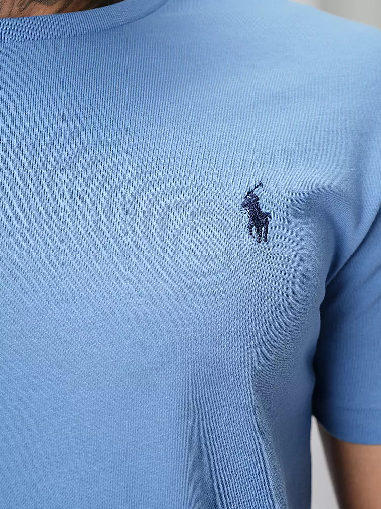 POLO RALPH LAUREN T Shirt Custom Slim Fit hellblau