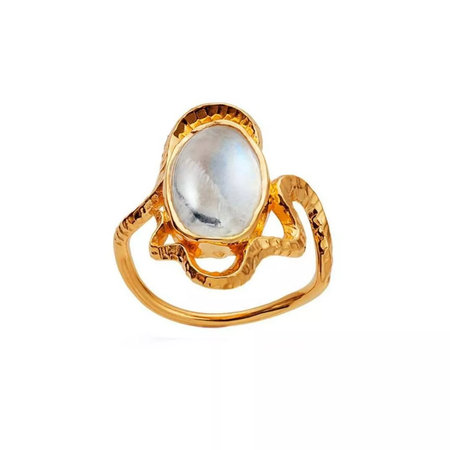 Maanesten Siren Ring 18 kt. Forgyldt Sølv 4731a