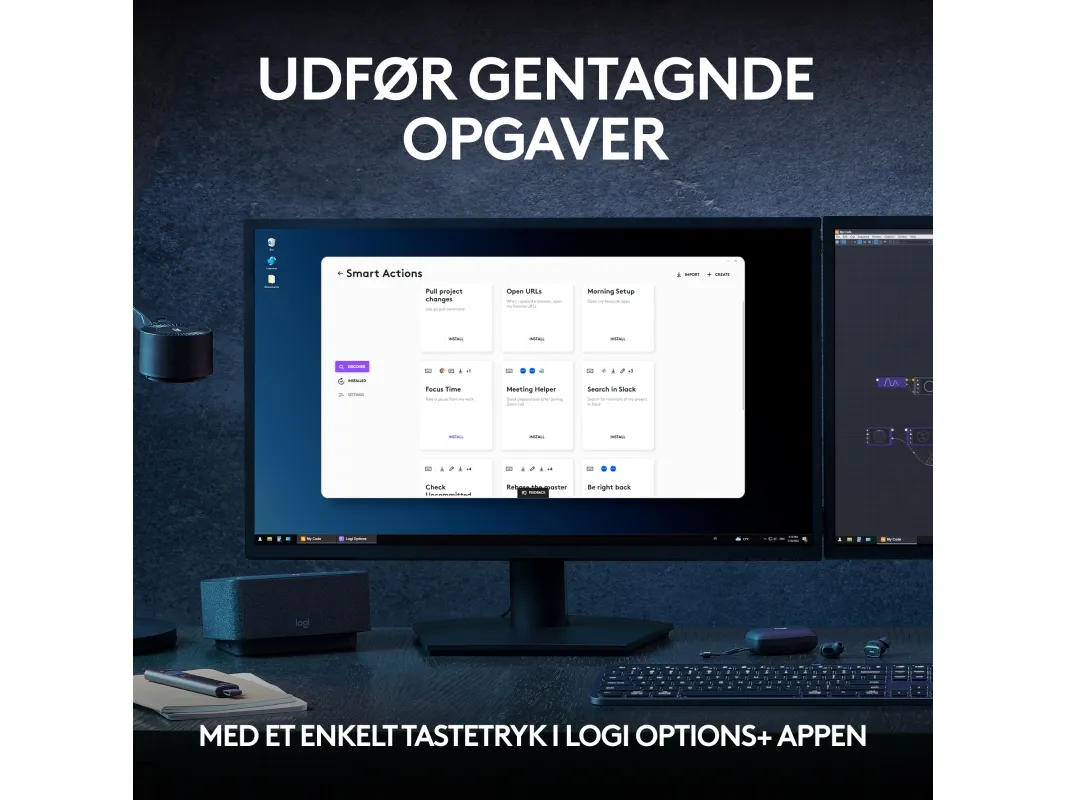 Logitech® | MX Keys S Combo  - Tastatur og mus-sæt - bagbelyst - trådløs - Bluetooth LE - QWERTY - Nordisk layout - Graphite